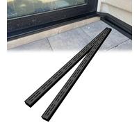 Scarichi lineari in acciaio inossidabile Kit di scarico per trincea nero USD facile da installare 2 pezzi (47 "x1,2" x 1,2 ") 1,2/2/2,2/2,2/2,8 pollici Opzioni per soluzioni di scarico per terrazza e
