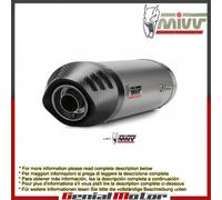 Scarichi MIVV Oval Titanio Coppa Carbonio Sotto sella Ducati 848 2007 > 2013