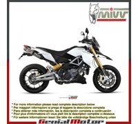 Scarichi MIVV Suono Acciaio inox Sotto sella Aprilia Dorsoduro 1200 2012 > 2016