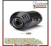 Scarichi Omologati MIVV Oval Carbonio Sotto sella Yamaha Fz6 Fazer 2004 > 2011