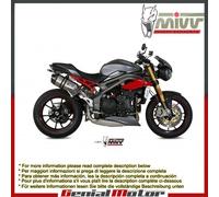 Scarichi Omologati MIVV Speed Edge inox per Triumph Speed Triple 2016 > 2017