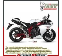 Scarichi Omologati MIVV Suono Nero Sotto sella Yamaha Yzf 1000 R1 2009 > 2014