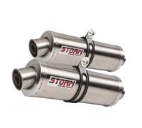 Scarichi Storm by Mivv Oval acciaio inox per Yamaha Tdm 900 2002 > 2014