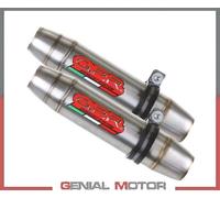 GPR Italia Coppia scarichi omologati con raccordo GPR 998 R-FE 2001/04 Deeptone Inox D.51.DE