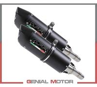 Gpr Exhaust Systems Furore Dual Monster 1000 03-05 Homologated Slip On Muffler Nero Homologated