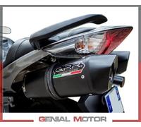 GPR Italia Coppia scarichi omologati con raccordo GPR Vfr 800 V-Tec 2002/13 Furore Nero H.65.EVO.FUNE