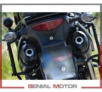 Gpr Exhaust Systems Furore Dual Kawasaki Klv 1000 04-07 Homologated Slip On Muffler Nero Homologated