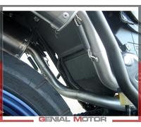 Gpr Exhaust Systems Satinox Dual Aprilia Pegaso Strada 650 05-09 Homologated Slip On Muffler Argento Homologated