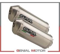 Scarichi Terminali GPR SATINOX Omologato HONDA HORNET 900 2002 > 2005