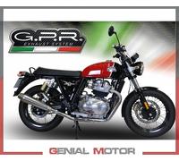 Gpr Exhaust Systems Ultracone Double Continental 650 19-20 Euro 4 Cat Homologated Slip On Muffler Argento Homologated