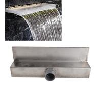 Scarico a Cascata, Scarico a Cascata Decorativo in Acciaio Inossidabile 304 Fontana a Cascata Scarico a Cascata Rettangolare a Cascata per Piscina da Giardino Villa Piscina (400MM)