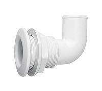 Scarico a mare Gomito 90° tubo Ø 20mm , PA, Bianco Diam. 38 mm - NUOVA RADE