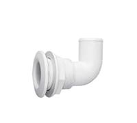 Scarico a mare Gomito 90° tubo Ø 20mm , PA, Bianco Diam. 38 mm - NUOVA RADE