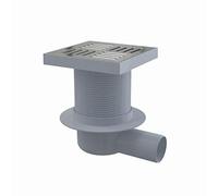 Scarico a pavimento, 150 x 50 cm, orizzontale in acciaio inox