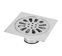 Scarico a pavimento con coperchio rimovibile, lavello da doccia quadrato in acciaio inossidabile da 100 * 100 mm,protezioni di drenaggio per scarico doccia,griglia di scarico filtro per bagno WC (3#)
