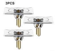 Scarico a pavimento con design a pedale, tecnologia anti-odore, resistente agli insetti, drenaggio rapido, in acciaio inox, per bagno (3 pezzi)