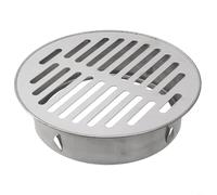 Scarico a pavimento da esterno in acciaio inossidabile, soluzione efficace per la prevenzione degli intasamenti in giardini e tetti (tubo da 160 mm)