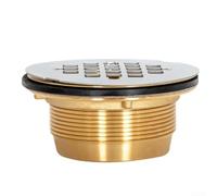 Scarico a pavimento in ottone resistente a 4 1/4 pollici, con struttura affidabile dell'anti intasamento, per il bagno e le aree all'aperto