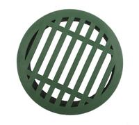 Scarico a pavimento in plastica verde 11,5 x 9,8 cm per giardino paesaggistico efficiente gestione del flusso d'acqua in aiuole e prati per prevenire allagamenti