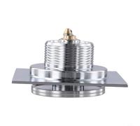 Scarico a pavimento in rame, con meccanismo anti-intasamento per un drenaggio efficiente, 10 x 10 cm, color argento, struttura in ottone