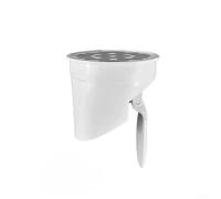 Scarico a pavimento integrato in plastica, 50/75/110/160 mm, anti-odore, per tubi piatti e rialzati, protezione dalle perdite (75 mm)