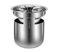 Scarico a pavimento per docce da bagno con valvola di prevenzione del riflusso e struttura in acciaio inossidabile, impedisce all'acqua e al ritorno attraverso gli scarichi