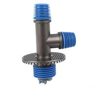 Scarico a pavimento per lavatrice con connettore di scarico 2 in 1 per lavello e lavanderia, grigio, adattatore di uscita diretto delle acque reflue con valvola a backfl(B)