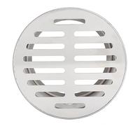 Scarico a pavimento quadrato semplice e di lusso, coperchio di scarico rotondo in acciaio inossidabile per tetto esterno(110 flat mouth)