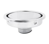 Scarico a Pavimento Rotondo in Acciaio Inossidabile | Copertura Antiodore per Doccia, Bagno, e Balcone | Sifone Scarico Acqua Resistente e Facile da Pulire