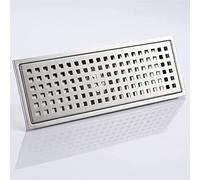 Scarico a pavimento, scarico a terra , Scarico a pavimento in acciaio inossidabile 1PC Scarico a pavimento a prova di odore for bagno Scarico a pavimento lungo a prova di insetto e anti-ritorno 11 * 3