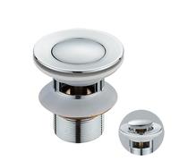 Scarico a saltarello per lavandino, Piletta di scarico for lavandino a scomparsa, tappo for rubinetto del bagno, accessori multicolore(Chrome a)