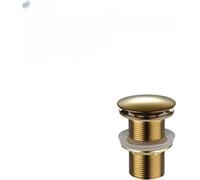 Scarico a saltarello per lavandino, Tappo di scarico pop-up in oro lucido for lavandino del bagno(E)