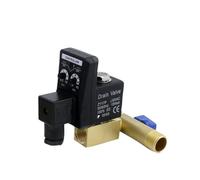 Scarico automatico valvola di scarico elettronica temporizzata del serbatoio gas pompa dell'aria elettrovalvola(C)