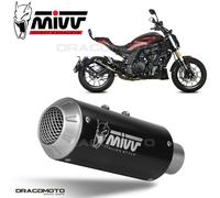 Terminale Scarico MIVV MK3 Black Inox Nero kat per BENELLI 502C 2019 > 2023