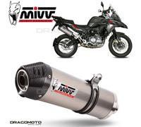 Terminale Scarico MIVV Oval Titanio Carbon cap kat BENELLI TRK 502 X 2018 > 2023
