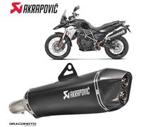 Scarico BMW F 650 GS (800cc) Twin 2008-2012 AKRAPOVIC Titanio Nero S-B8SO6-HZ...