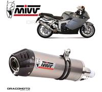 B.003.LNC - Terminale Scarico Mivv Oval Titanium / Carbon Cap BMW K 1200 R/S/GT