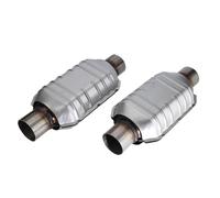 Scarico Catalizzatore Catalitico 2Pcs 2.5'' Universal Catalytic Converter 83166 High Flow Fit For Chevy Silverado 1500 GMC For Ford Car Accessories