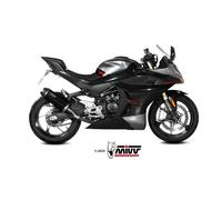 Scarico CF MOTO 450SR Mivv AK-1 Inox Nero con Coppa Carbonio CF.008.LZK
