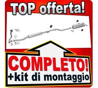 Scarico CITROEN SAXO 1.5 D 57/58 CV senza catalizzatore 1996-2004 +Tubo