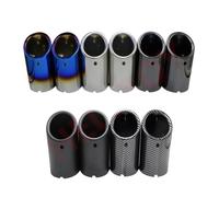 Scarico Coda Punta Fine Tubo Silenziatore Di Scarico Per Auto In Acciaio Inossidabile Da 70 Mm Per Per Golf 6 7 Mk7(1pcs Blue)