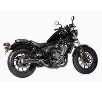 SCARICO COMPATIBILE CON HONDA CMX500 REBEL PC56 2016-2018 CILINDRATA FINO A 500 MARMITTA OMOLOGATA PER USO STRADALE FALCON DOUBLE GROOVE SLIP ON