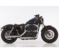 SCARICO COMPATIBILE CON SPORTSTER XL 883 XL883 2006-2008 MARMITTA OMOLOGATA PER USO STRADALE FALCON DOUBLE GROOVE SLIP ON