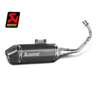 Sistema di scarico in titanio Akrapovic Slip-On Racing Line, nero-grigio