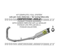 Kit Completo Arrow Competition EVO Titanio F Carbonio Yamaha YZF R3 2019 > 2020
