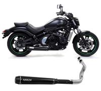 Scarico Completo Arrow Rebel Dark Al Acciaio Nero KAWASAKI VULCAN S650 2021 2023