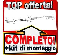 Scarico Completo + Catalizzatore per OPEL CORSA B 1.4 1.6 16V 90/106CV 1994-2000