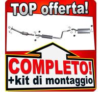 Scarico Completo + Catalizzatore per TOYOTA YARIS (P1) 1.3 86CV 1999-2002