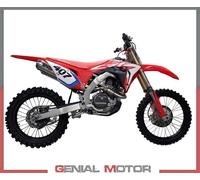 Gpr Exhaust Systems Sistema Di Linea Completa Omologato Pentacross Inox Double Crf 450 R 20 With Db Killer Fim