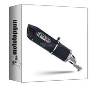scarico completo gpr racing open alluminio nero furore, db-killer incluso, scom.10.race.fune compatibile con aprilia leonardo 125 2003 2004 2005 2006 mototopgun
